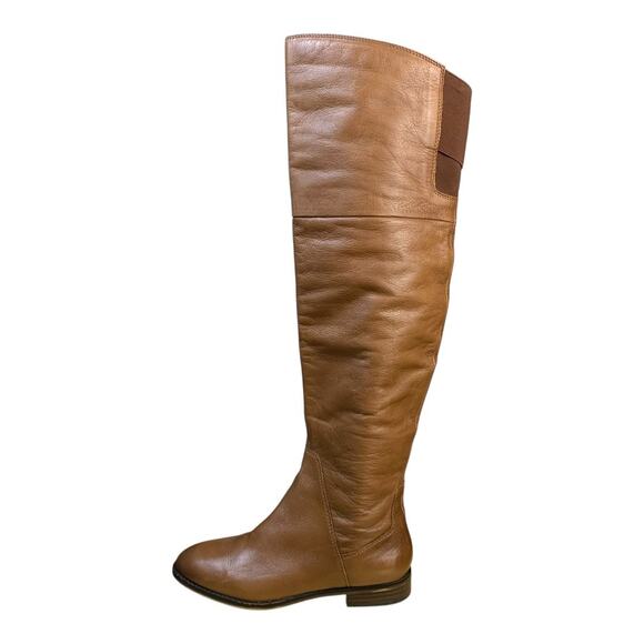 Aldo Light Brown Over the Knee Tall Leather Boots - Size8